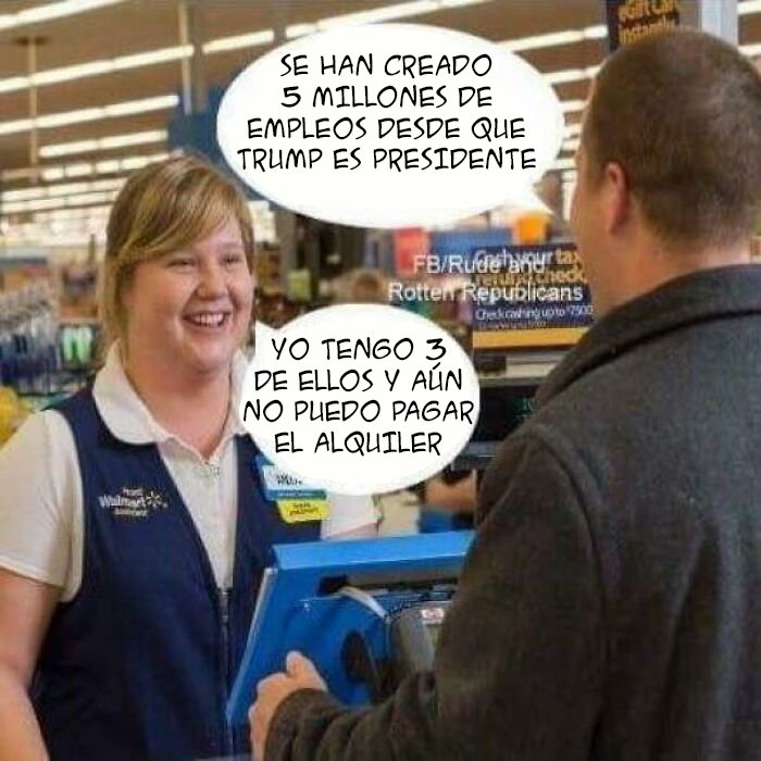 La economía está en auge. ¡Hay trabajo por todas partes!