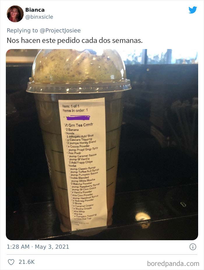 Frustrated Starbucks Baristas Are Shaming Jerk Customers Who Order Drinks That Are 'Very Extra' (30 Pics)