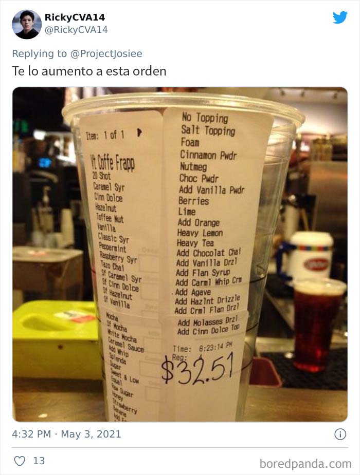 Frustrated Starbucks Baristas Are Shaming Jerk Customers Who Order Drinks That Are 'Very Extra' (30 Pics)