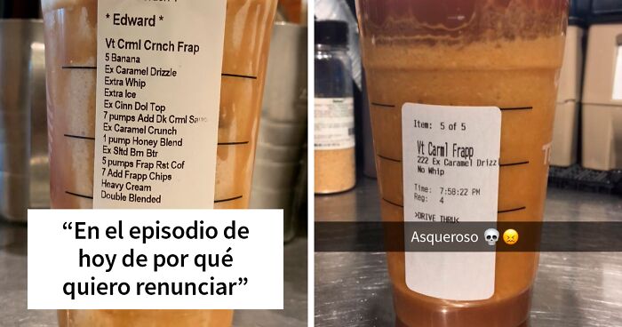 Estos baristas frustrados de Starbucks avergüenzan a los clientes idiotas que piden bebidas «muy extra» (20 fotos)