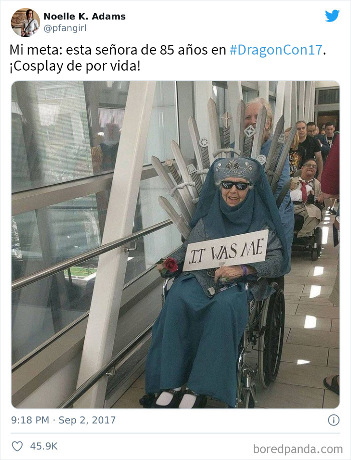 Mi abuela hizo cosplay de Olenna Tyrell