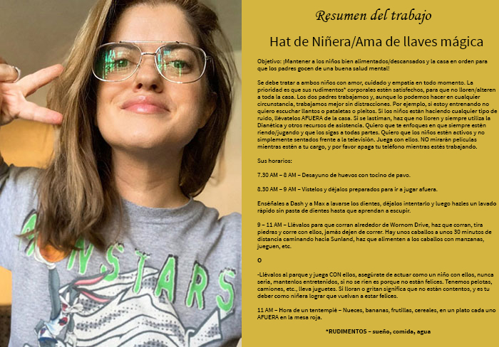 Esta mujer comparte los requerimientos para un puesto de niñera que solicitó, y los padres resultaron ser unos lunáticos