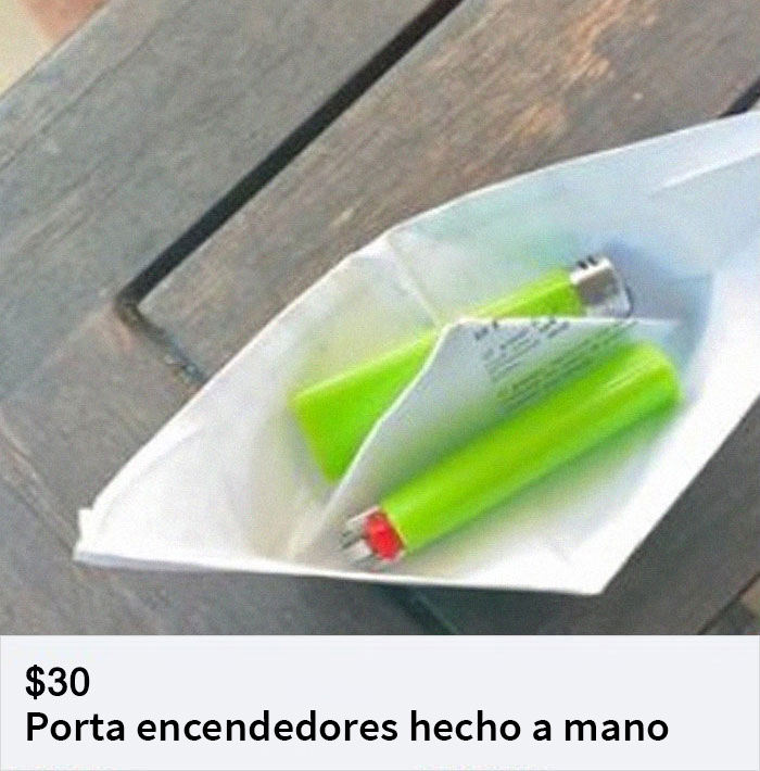 Vi esto en el Marketplace. Literalmente es un barquito de papel. LOL.