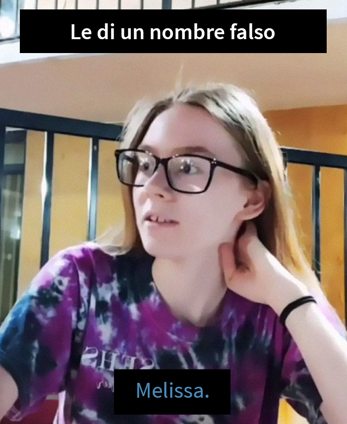 Un hombre intentaba ligar con esta adolescente hasta que ella le dice que está grabando un video en directo