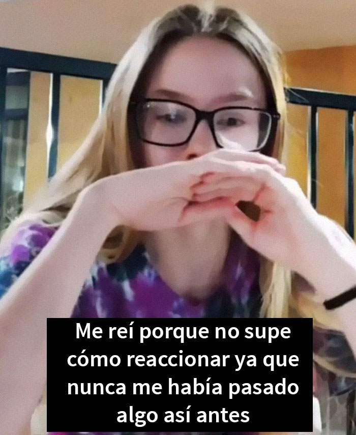 Un hombre intentaba ligar con esta adolescente hasta que ella le dice que está grabando un video en directo