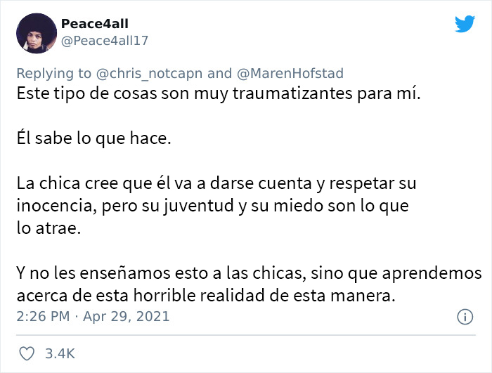 Un hombre intentaba ligar con esta adolescente hasta que ella le dice que está grabando un video en directo