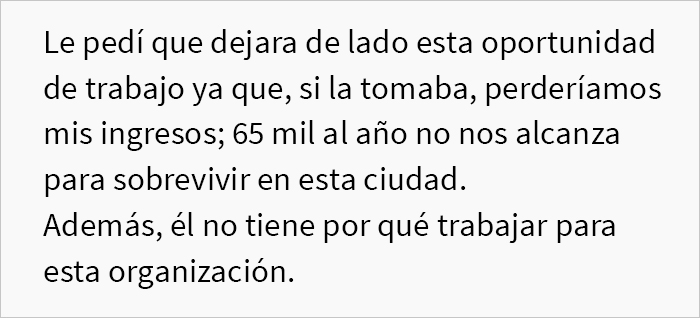Esta mujer le pide a su marido que rechace su “trabajo soñado” por el bien de su carrera, o le pedirá el divorcio