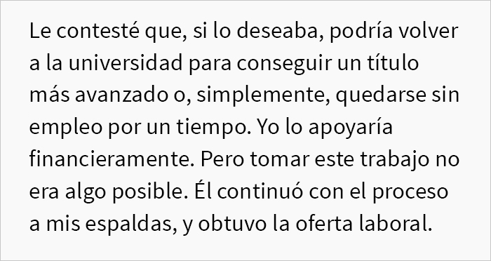 Esta mujer le pide a su marido que rechace su “trabajo soñado” por el bien de su carrera, o le pedirá el divorcio