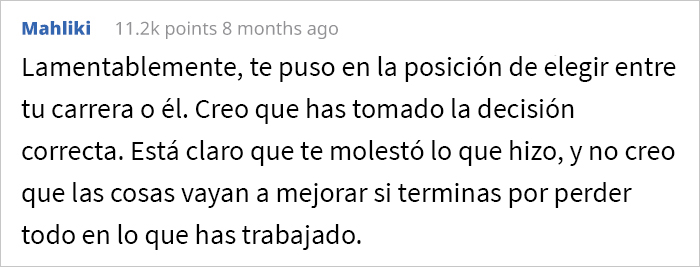 Esta mujer le pide a su marido que rechace su “trabajo soñado” por el bien de su carrera, o le pedirá el divorcio