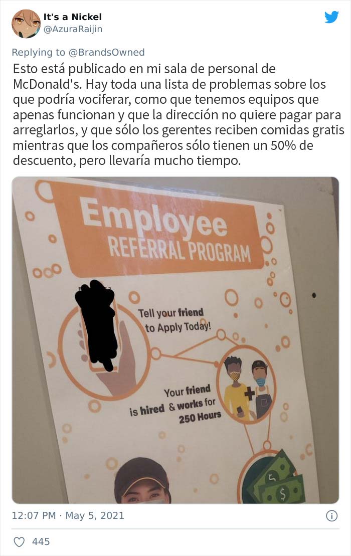 Algunos restaurantes de EE.UU. tienen dificultades para encontrar nuevos empleados, y la gente expone los motivos