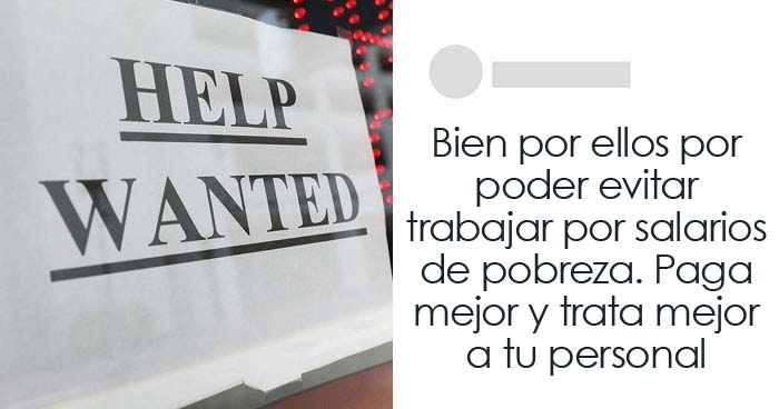 Algunos restaurantes de EE.UU. tienen dificultades para encontrar nuevos empleados, y la gente expone los motivos