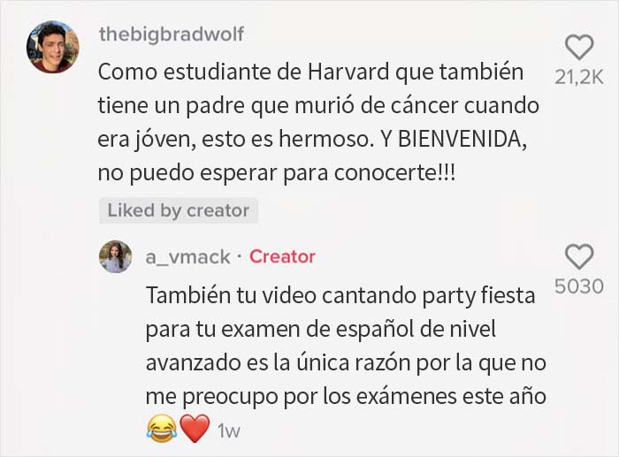 Se vuelve viral el ensayo de admisión a Harvard de esta joven de 18 años, y se dirige a todos los que han perdido a un padre