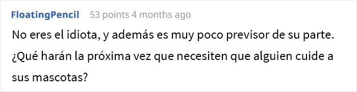 Esta persona no sabe si actuó mal al negarse a pagar las facturas de la casa que cuidaba y pide opiniones en Internet