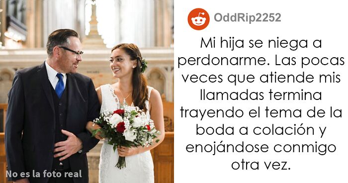 Este padre llevó a su hijastra al altar y se perdió la boda de su hija, y ahora ella no le habla