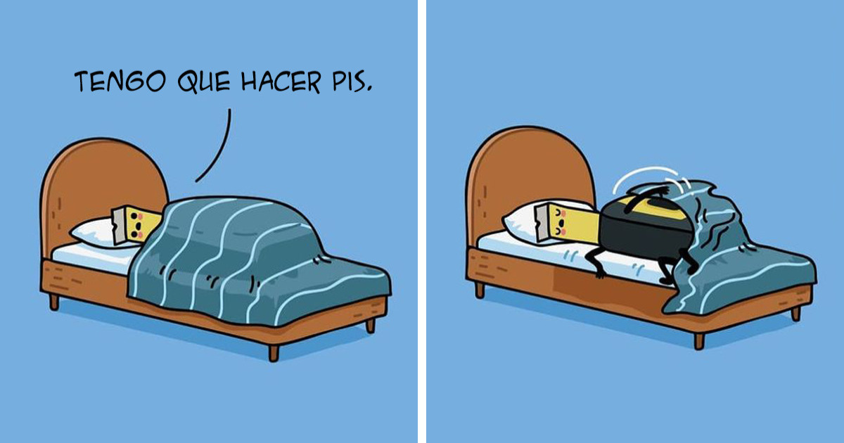 15 Adorables cómics que abordan las situaciones cotidianas de forma inesperada