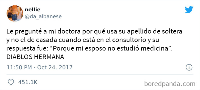 No está equivocada