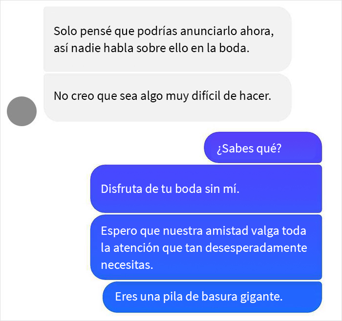Esta novia lunática teme que su amiga, cuyo bebé falleció al nacer, robe toda la atención en su boda, y el novio termina abandonándola