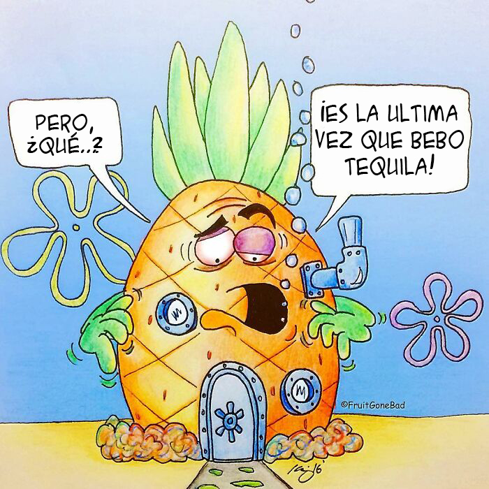 10 Divertidos cómics algo inapropiados, sobre "fruta echada a perder"