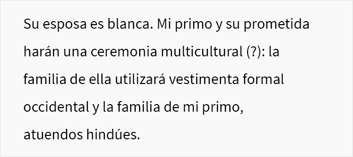 Esta novia se enfadó porque la prima adolescente de su novio iba a asistir a la boda con un vestido tradicional hindú