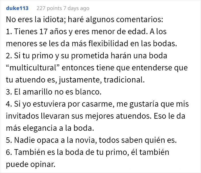 Esta novia se enfadó porque la prima adolescente de su novio iba a asistir a la boda con un vestido tradicional hindú