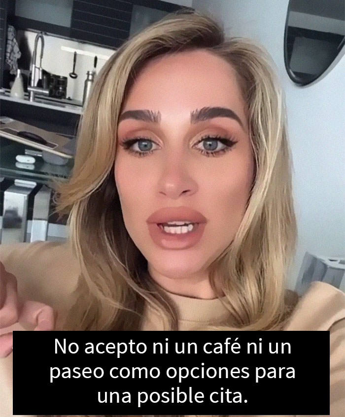 Esta influencer se cree una persona VIP: dice que salir a tomar un café o a pasear es inaceptable para una 1ª cita