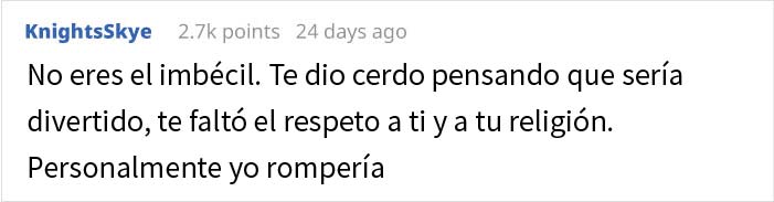 Este musulmán progresista es engañado para que coma cerdo en su cumpleaños y se pregunta si debería mudarse y dejar a su novio