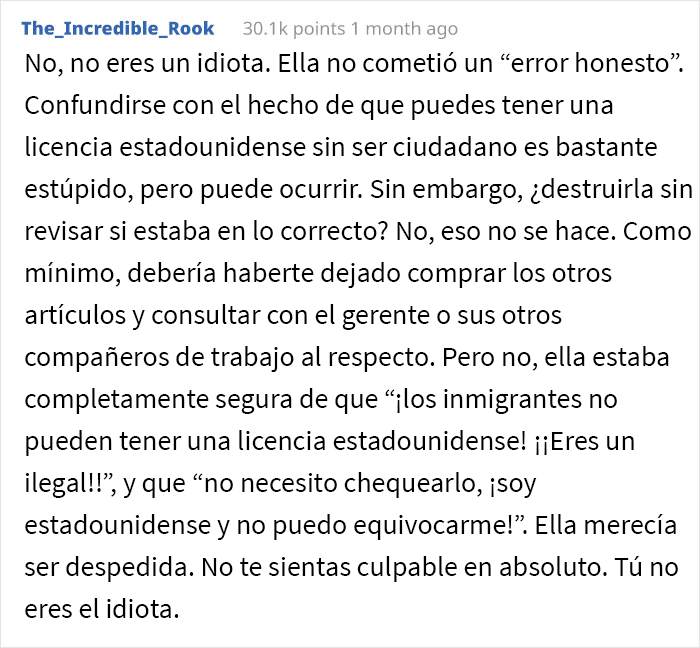 Este cliente se siente culpable por hacer que despidan a una cajera, pero en internet dicen que se lo merecía