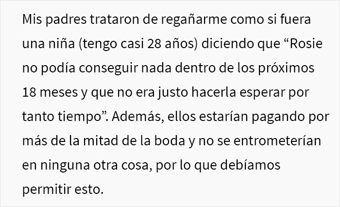 Estos padres exigieron a la novia que compartiera la boda con su hermana y su novio tóxico, y ella les retira la invitación a todos