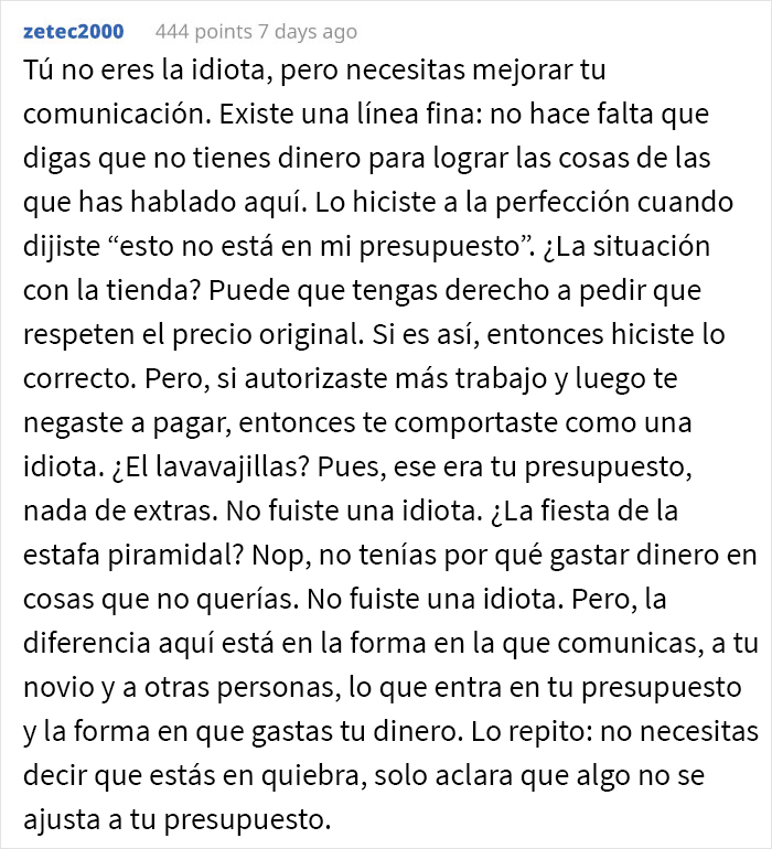 Esta mujer evita gastar dinero diciendo que está arruinada cuando en realidad gana un buen salario, y recibe opiniones divididas