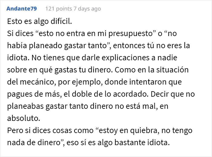 Esta mujer evita gastar dinero diciendo que está arruinada cuando en realidad gana un buen salario, y recibe opiniones divididas
