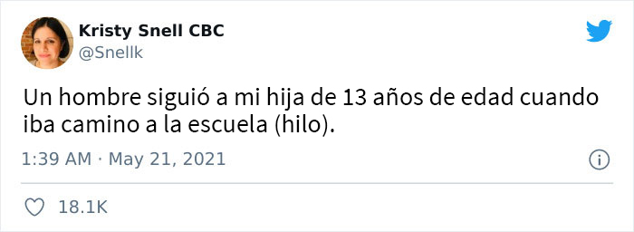 Esta madre cuenta cómo su vecina rescató a su hija de 13 años cuando un extraño la perseguía