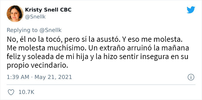 Esta madre cuenta cómo su vecina rescató a su hija de 13 años cuando un extraño la perseguía