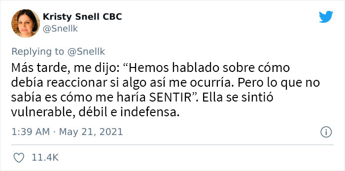 Esta madre cuenta cómo su vecina rescató a su hija de 13 años cuando un extraño la perseguía