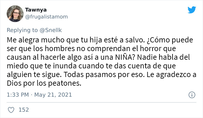 Esta madre cuenta cómo su vecina rescató a su hija de 13 años cuando un extraño la perseguía