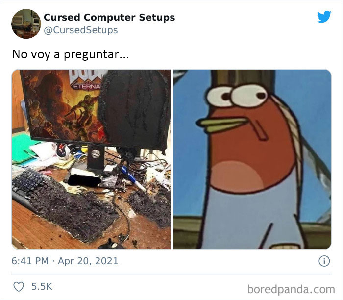 30 Times People Had Such Terrible Computer Setups, They Could Only Be Described As 'Cursed', As Shared By This Twitter Account