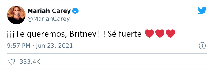 Los famosos expresan su apoyo a Britney Spears, quien quiere poner fin a su tutela