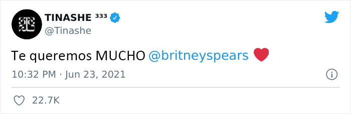 Los famosos expresan su apoyo a Britney Spears, quien quiere poner fin a su tutela