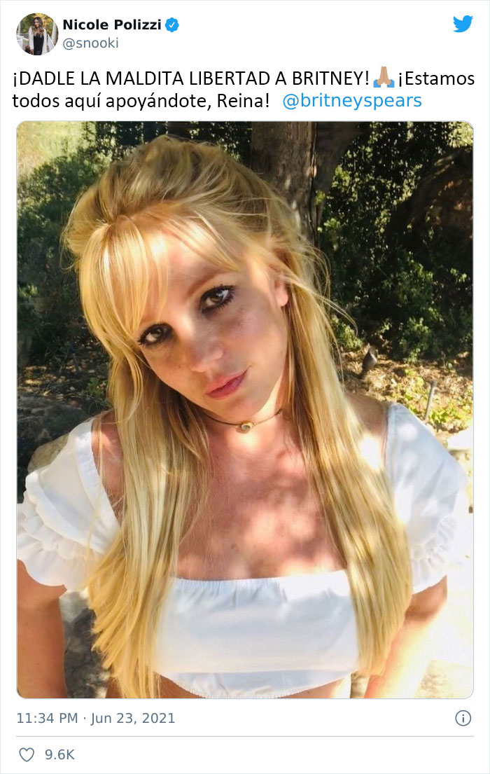 Los famosos expresan su apoyo a Britney Spears, quien quiere poner fin a su tutela