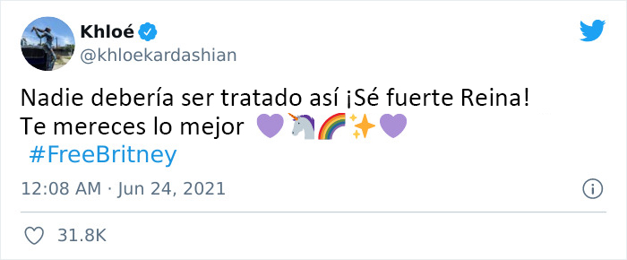 Los famosos expresan su apoyo a Britney Spears, quien quiere poner fin a su tutela