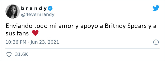 Los famosos expresan su apoyo a Britney Spears, quien quiere poner fin a su tutela