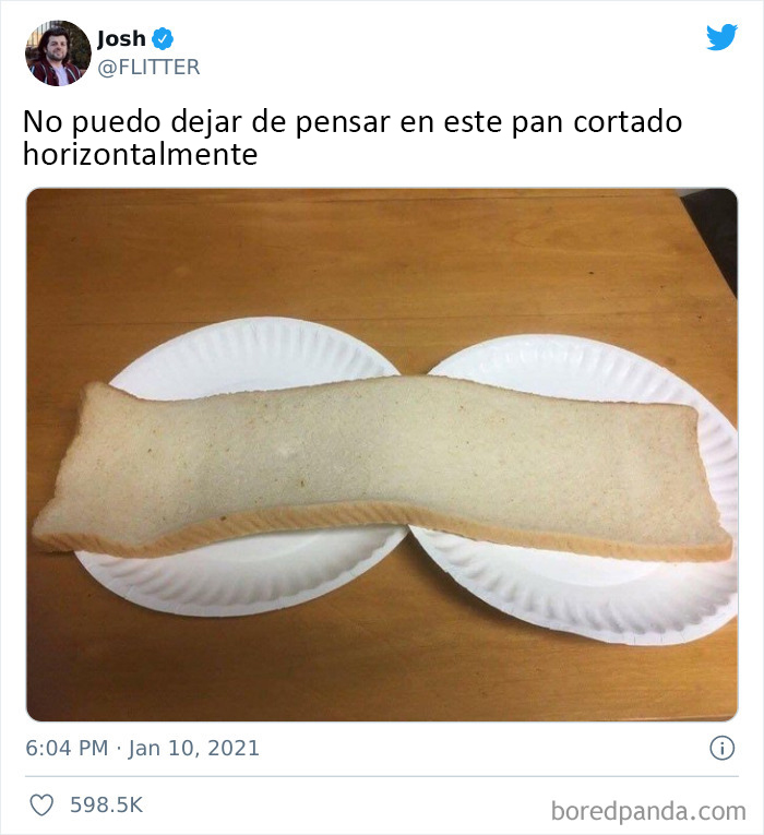 Gracias, odio el pan cortado horizontalmente