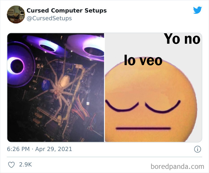 30 Times People Had Such Terrible Computer Setups, They Could Only Be Described As 'Cursed', As Shared By This Twitter Account