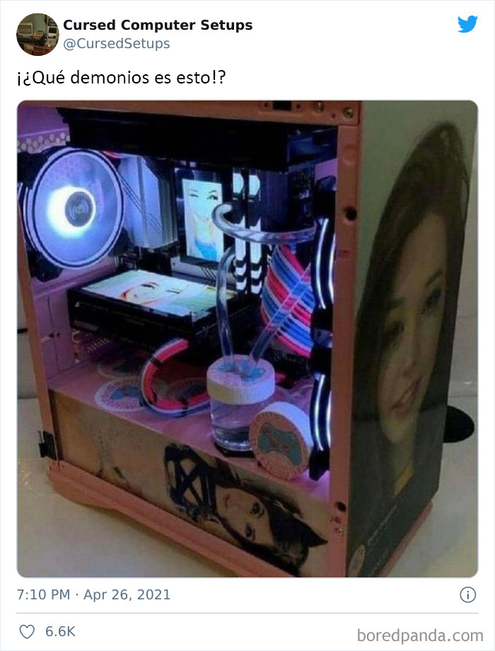 30 Times People Had Such Terrible Computer Setups, They Could Only Be Described As 'Cursed', As Shared By This Twitter Account