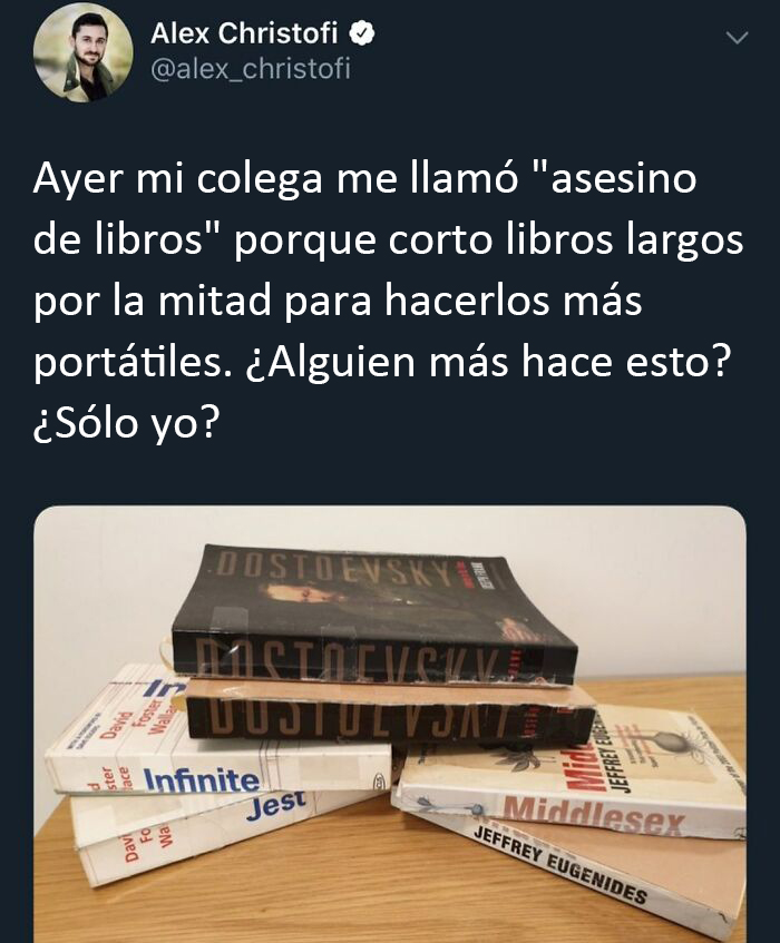 Gracias, odio el asesinato de libros