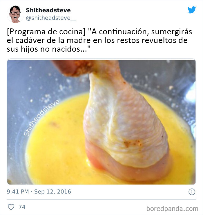 Gracias, odio el pollo frito