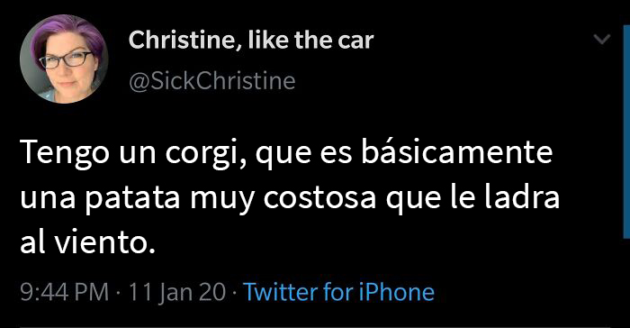 Una patata costosa que le ladra al viento