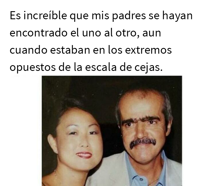 La escala de cejas