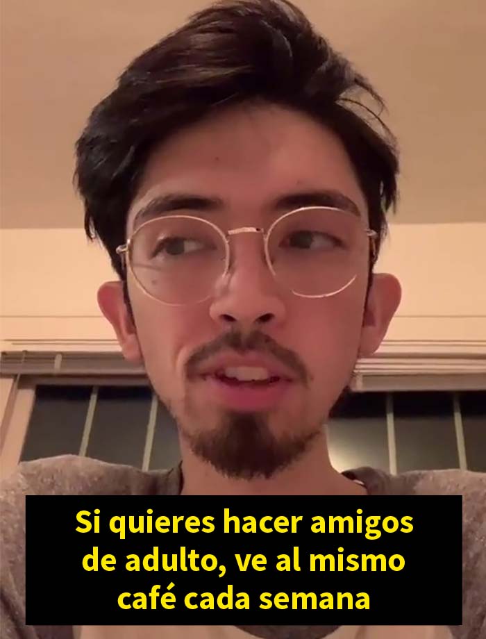Este hombre explica en vídeo una manera fácil pero ingeniosa de hacer amigos como adulto, y se volvió viral con casi 6 millones de visitas