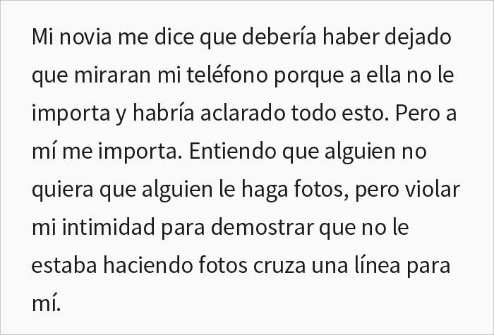 Una chica acusa a este hombre en el gimnasio de tomarle fotos y le exige revisar su teléfono