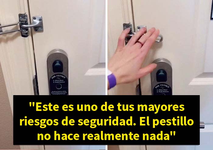 Esta mujer comparte detalles de las habitaciones de hotel en los que fijarse para saber si son seguras